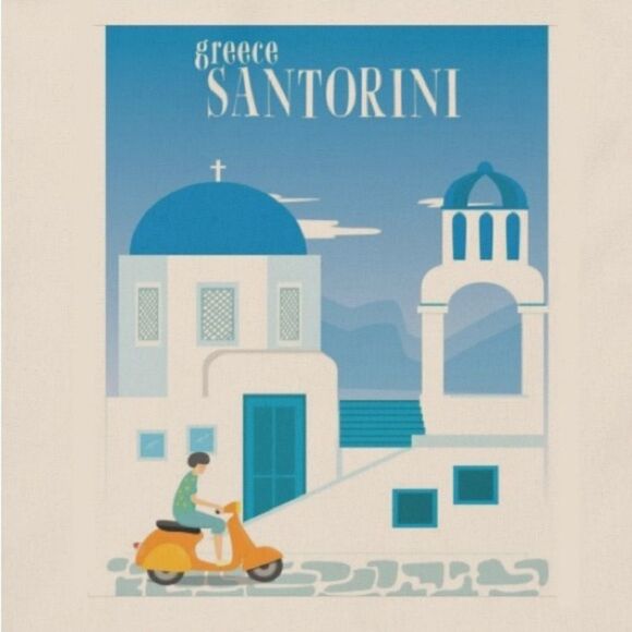 Santorini Greece 🇬🇷 Tote - Picture 3 of 3